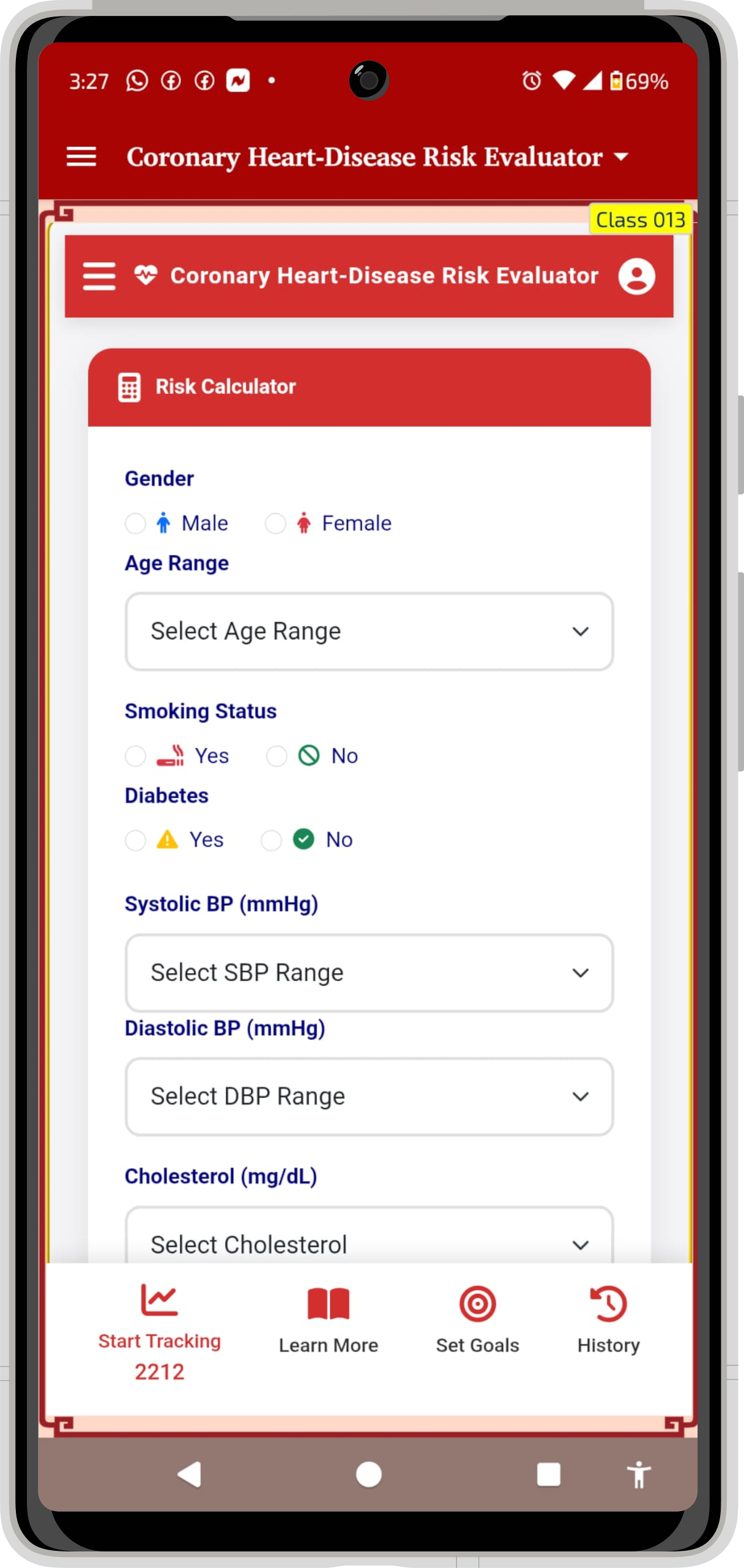 HealthFusion Mobile App Interface with comprehensive health tools